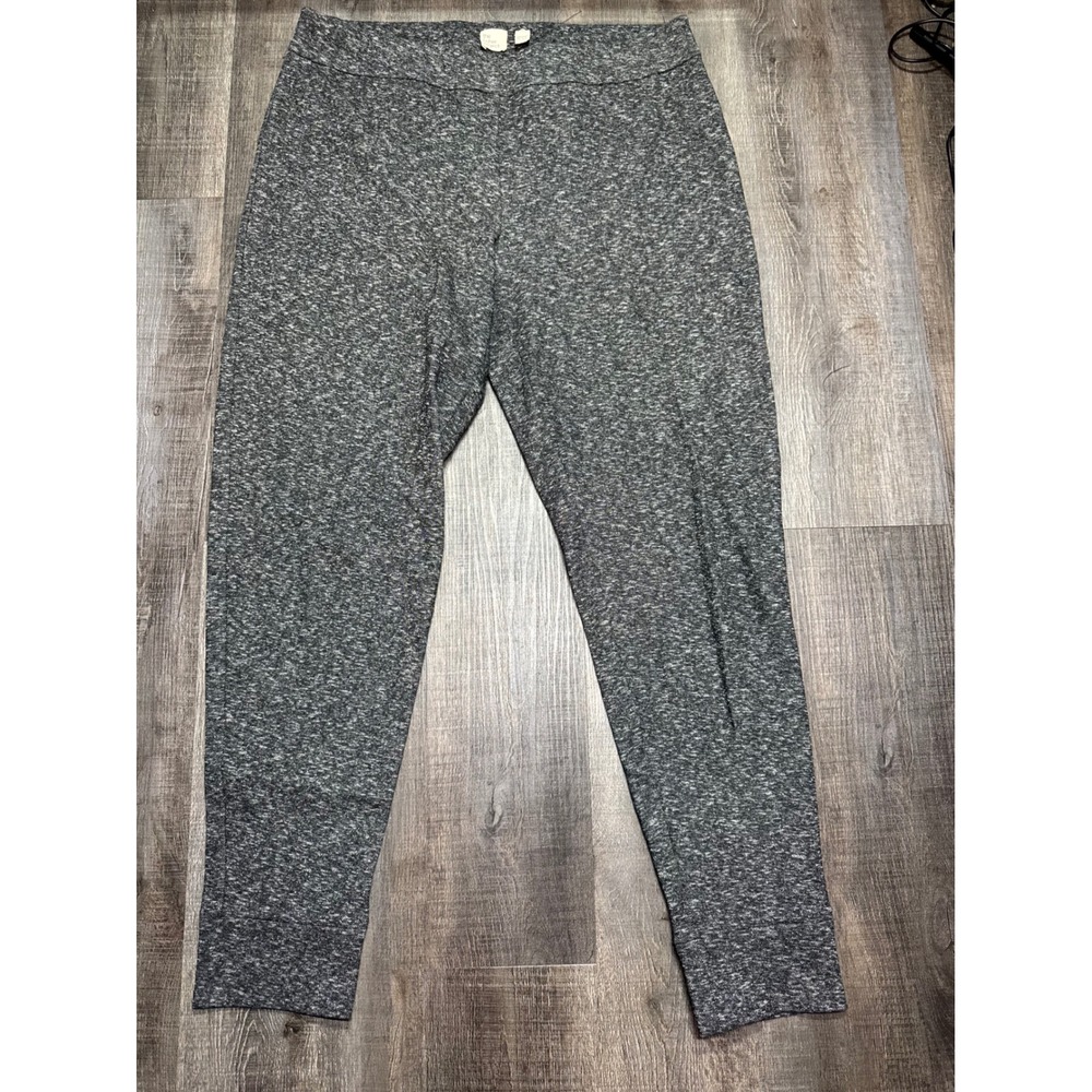 The Fisher Project Eileen Fisher Gray Space Dye Knit Ankle Pants Medium F16TWW